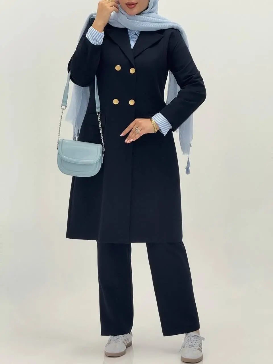 3583-مانتو شلوار اداری فیونا